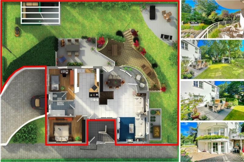 * Haus im Haus * Exklusive 144m² mit großem Garten in Hamburg-Blankenese 